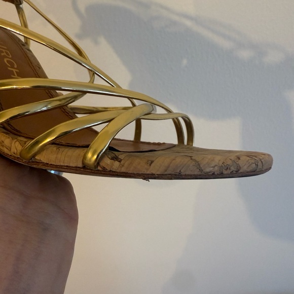 Gold Strappy Sandals - Picture 8 of 12